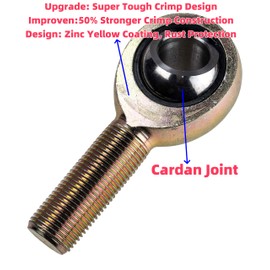Viefow 2Pcs Ball Joint Rod End 5/8"-18 Thread Mower Deck Linkage Strut for Exmark Toro 1-633029 - Z Master Lazer Z - Bobcat 2188142-01 - SCAG 48763