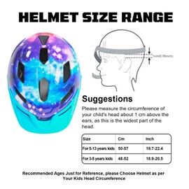 Kids Helmet, Children Bike Helmet for 3-13 Years Old Boys Girls Toddler Helmet Adjustable Kids Helmet for Cycling Scooter Skating