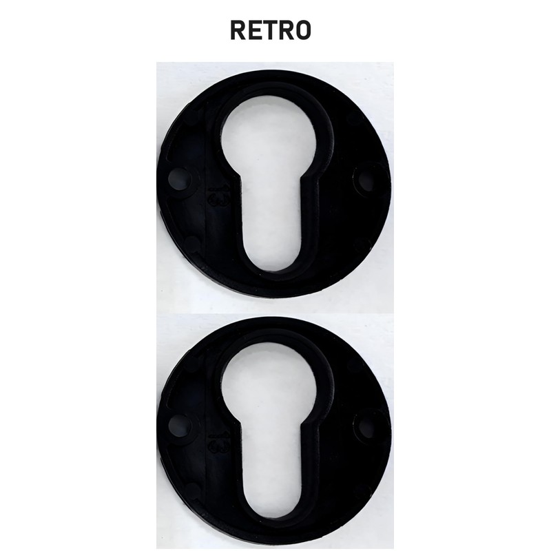 1 Pair Rosettes Hole Cylinder Compatible with Yale Hole Door