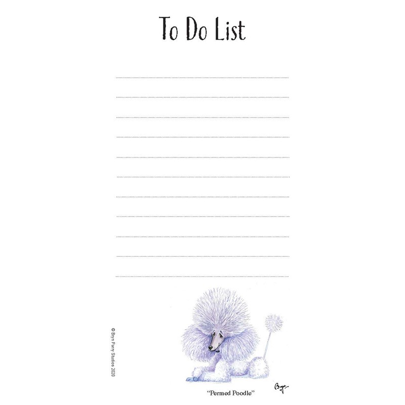 Bryn Parry To Do List Magnetic Notepad. Small Dogs