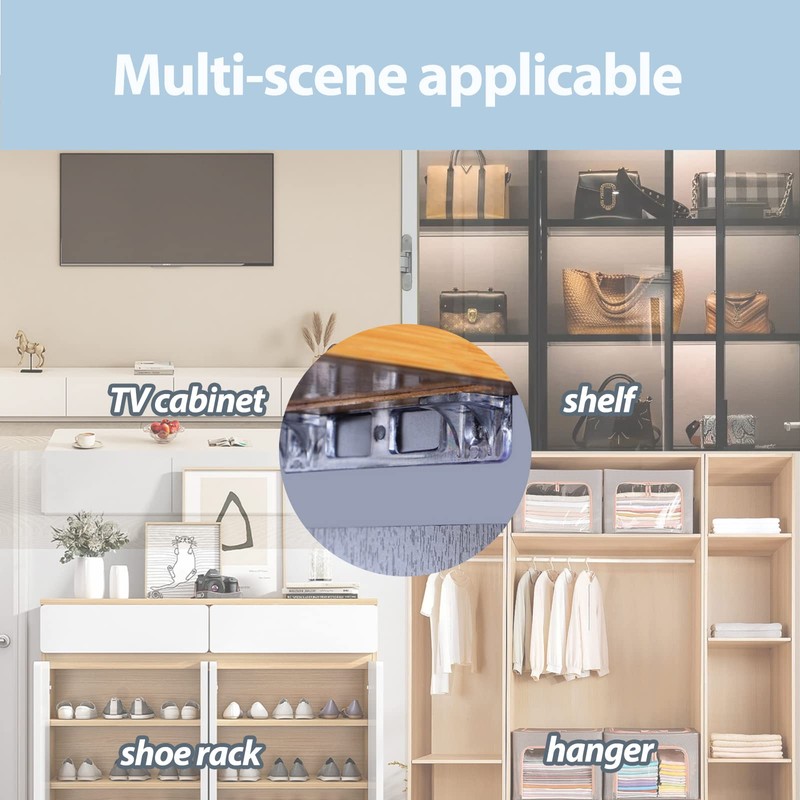 10Pack Adhesive Shelf Bracket Self Support Brackets No Drill Holders