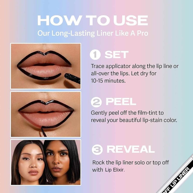 Peel off Matte Lip Stain, Lip Liner Tattoo, Long-Lasting Gloss,