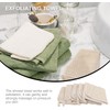 Toalla Exfoliante de Baño Artibetter Beige de Lino 5 Piezas