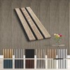 HEXIM Acoustic Panels Sample Piece - Flexible Slat Wall, Wood