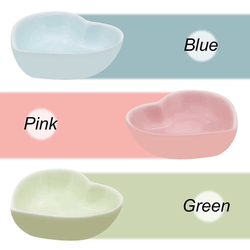 Andiker Hamster Ceramic Heart Bowl (Blue)