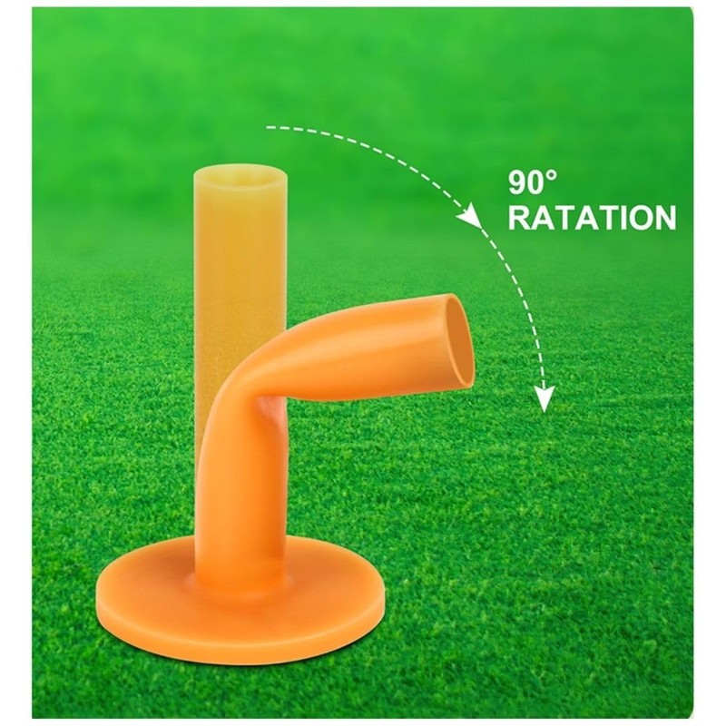 VIEAURA Rubber Golf Tees (Set of 8 with Large Storage