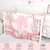 TANOFAR 4-Piece Crib Bedding Set for Baby Boy Girls, Floral