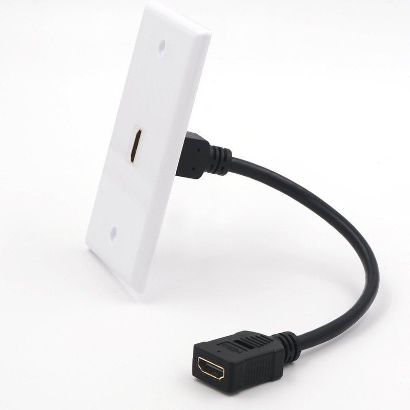 VCE 2-Pack HDMI Keystone Jack, Female to Female HDMI Pigtail