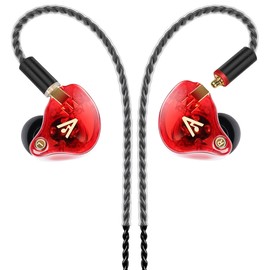 Vibes 202 Wired Earbuds - HiFi in-Ear Monitor Headphones, Professional Noise-Isolating Ear Buds, Clear Sound & Deep Bass, Silver-Plated Audio Cable, Comfort-Fit Earphones, MMCX to 3.5mm, Carrying Case