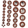 Sax Leather Pads, The Saxohone Leather Pads Replacement with 26pcs