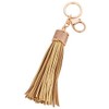 Rigral Women's Bag Charm Tassel Key Ring Keychain, gold