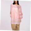 Healeved Long Sleeve Oilproof Apron for Women Flower Pattern Smock