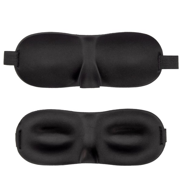 INTIRILIFE Eye Mask in Black, 26 x 9 x 2