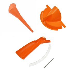 HDBUBALUS Crankcase Fill Funnel Primary Case Oil Fill Drip-Free Oil Funnel Set Fit for Harley 3pcs