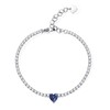 AllenCOCO December Birthday Gifts for Women, Cute Heart Tanzanite Birthstone