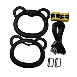 Gymnastics Rings Training Rings Nonslip Handle Easy Installation Bar Attachment
