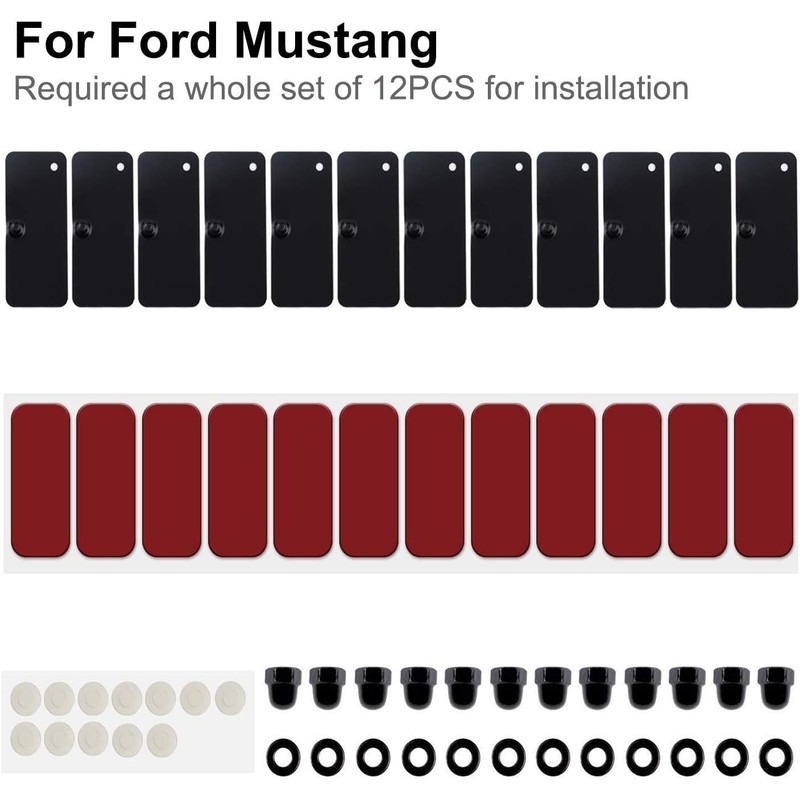 Annbey Rear Window Louvers Hardware Kits Installation Accessories Fit For