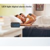 LED Digital Alarm Clock Mirror Surface Alarm Clock with Temperature