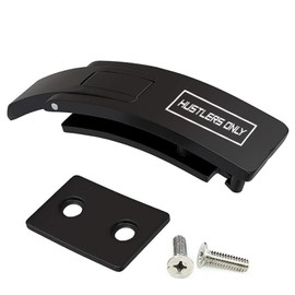 Hustlers Only Premium Lever Replacement Belt Buckle for Powerlifting Belts Heavy Duty Metal Lever Buckle Compatible with Standard Belts Elevate Your Powerlifting Experience (Obsidian Black)