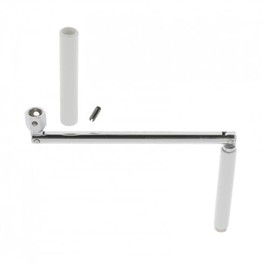 cyclingcolors Crank for roller shutter crank steel with counter handle and pin blind window bay mechanism, diameter 10 mm, length 255 mm