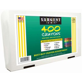 Sargent Art 400-Count Regular Crayon Class Pack, Best Buy Assortment, 8 Colors, 22-3220