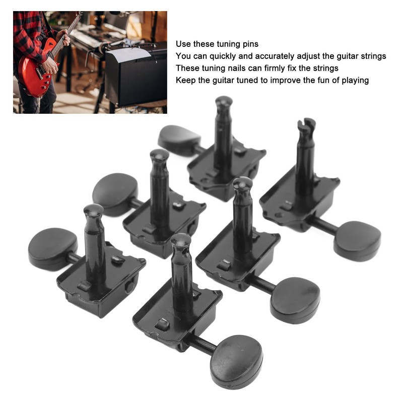 6Pcs String Tuning Key Retro Style Metal Delicate Tuning Pegs