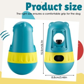 Foilswirl 2 Pcs Bully Stick Holder for Dogs Improved Chew Holder Buddy Safety Device for Small, Medium Dogs Weighing 10-55 Lbs to Prevent Choking Swallowing, Red and Green