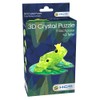Crystal Puzzle, 3D Frog Couple, Green, Transparent Design, 43 Pieces,