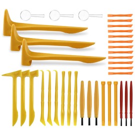 GZLCEU 36 Piece Excavation Tool Set, Plastic Excavation Tool, Dinos Excavation Tools for Digging into Stone Toys for Gemstones, Dinosaurs