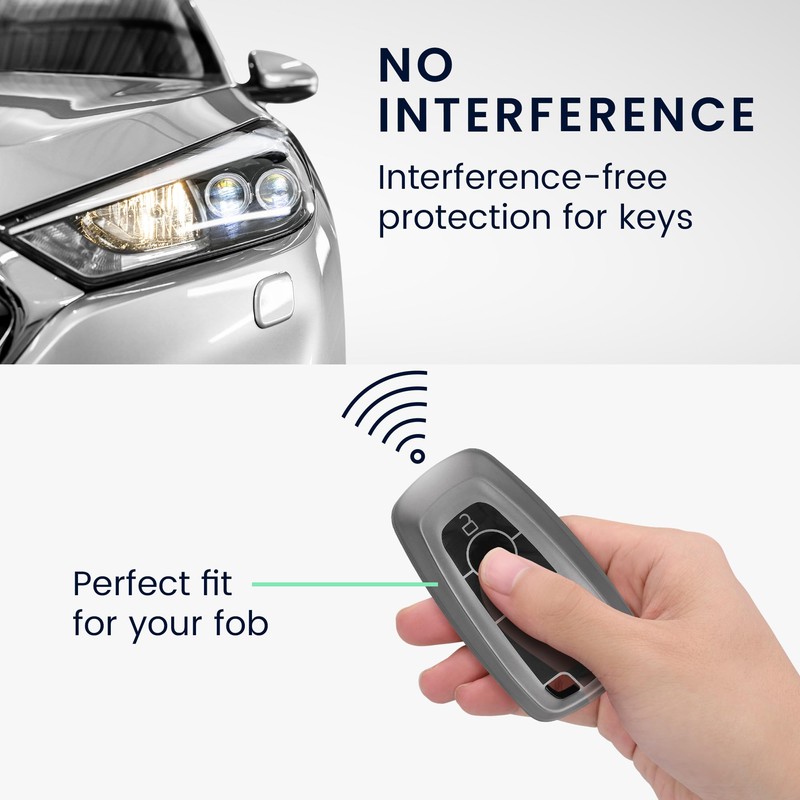 kwmobile Key Cover Compatible with Ford 2 Button Car Key