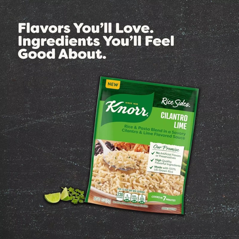 Knorr Rice Sides Cilantro Lime Rice for a Delicious +