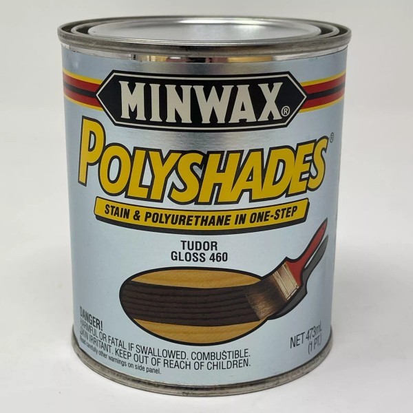 Minwax PolyShades Wood Stain + Polyurethane Finish Tudor Gloss 1