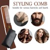 Folding Moustache Comb, Wooden Beard Comb For Men with Carrying