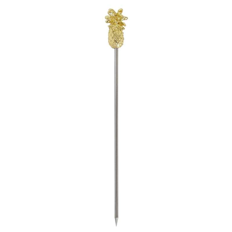 Beaumont Gold Plated Pineapple Cocktail Picks - Pack of 10