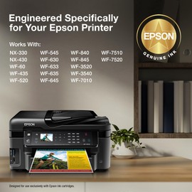 Epson 126 DURABrite Ultra Ink Cyan Cartridge for WF-3520, WF-3530, WF-3540, WF-520, WF-545, WF-630, WF-633, WF-635, WF-645, WF-7010, WF-7510, WF-7520, WF-840, WF-845 and Other Select Models