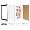 16x24 Inch Poster Frame, Plexiglass, Set of 2, Black Snap