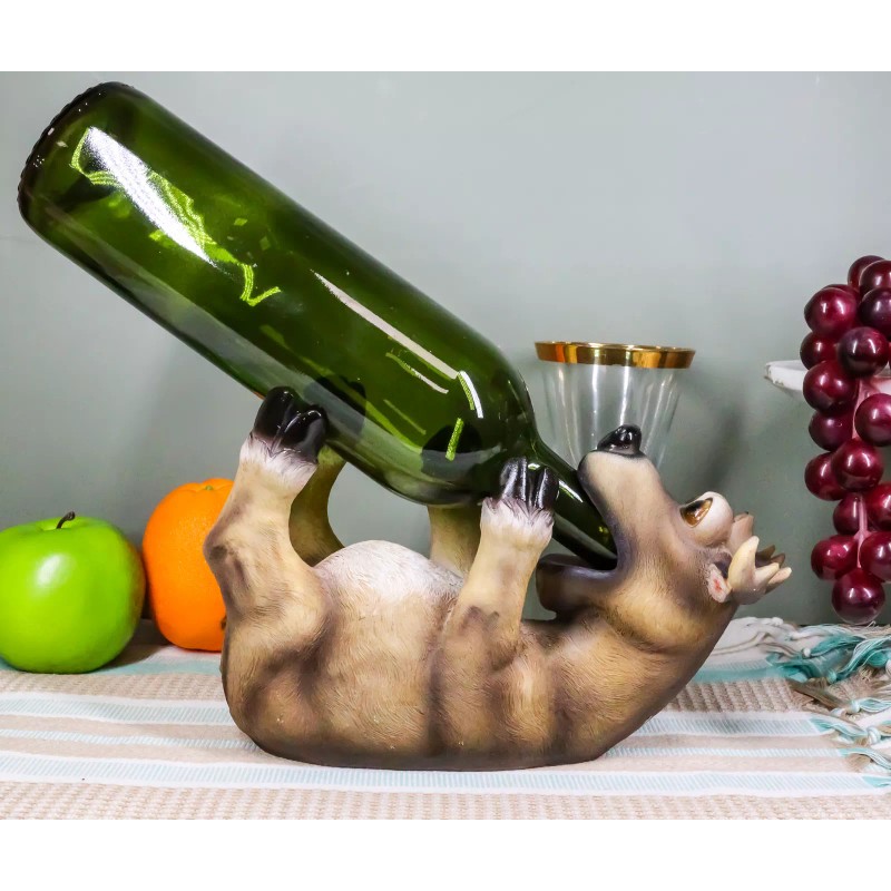 Ebros Gift Rustic Cabin Lodge Decor Drunk Comical Deer Wine