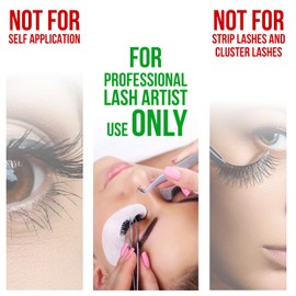 Miss Lil USA Eyelash Extension Glue, Extra Strong Professional Lash Extension Glue (5ml), 0.5-1 Sec Drying Time, 7-8 Weeks Bonding Power, Latex Free Lash Adhesive, Professional Use Only (Black)