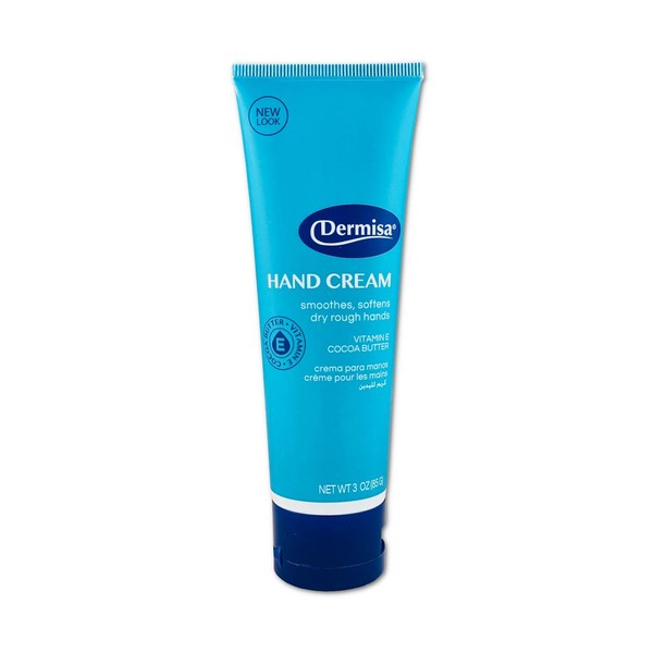 Dermisa Hand Cream | Nourishing Formula For Dry Hands | Contains Cocoa Butter, Collagen & Vitamin-E | 3 OZ | Pack of 1