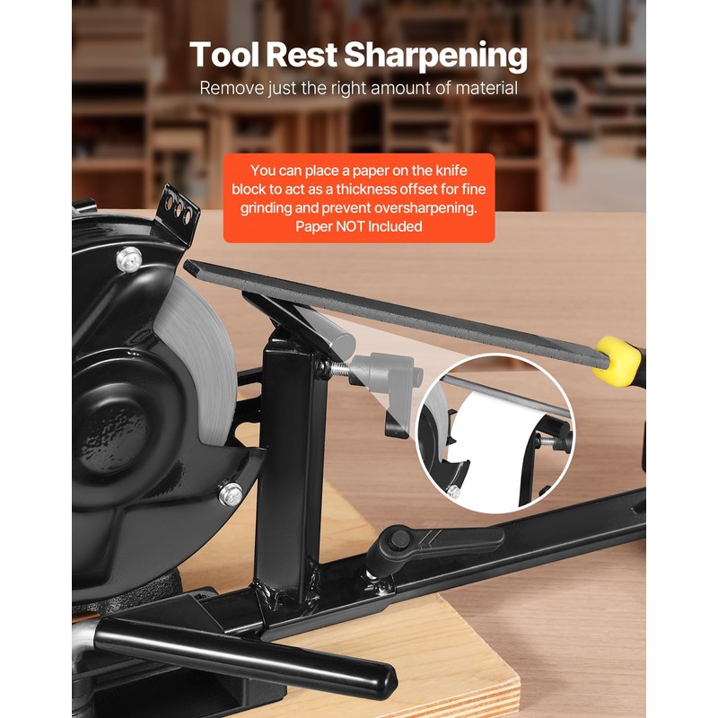 VEVOR Pro Grind Sharpening System, Multi-Grind Sharpening Jig for 6"