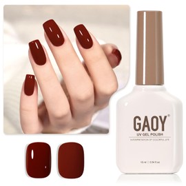 GAOY Red Gel Nail Polish, 16ml Soak Off Gel Polish, UV Light Cure for Nail Art DIY Manicure at Home, 1008 Crimson Red