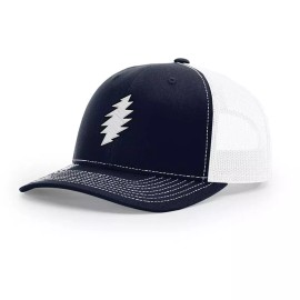 Richardson SYF 'Bolt" Embroidered Richardson Trucker Cap Various Colors Richardson 112 Hat - Navy/White