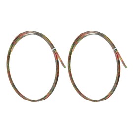 sourcing map 2 Pcs Guitar Binding Purfling Strips, 1650x5x1.5mm Plastic Binding Edge Trim for Acoustic or Classical Guitar Accessories, Red Green