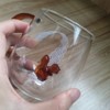 Scizorito Glass Cups, Transparent Three-dimensional Pattern Glass Cup, Bar Beverages