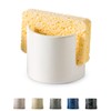 Zoeeker Sponge Holder for Kitchen Sink, Ceramic Dish Sponge Drying