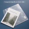 M&G 12 Pack Plastic Envelopes File Folders, Clear Folders for