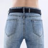 GeorgeX 2 Piezas Cinturones Elásticos Ajustables sin Hebilla para Mujer,