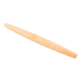 Pastry Tek 15 Inch French Rolling Pin, 1 Tapered Rolling Pin For Baking - Solid, Professional Grade, Natural Beechwood Dough Roller, For Fondant, Pizza Dough, Cookies, And More - Restaurantware