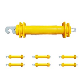 QMARK Electric Fence Gate, Electric Fence Handles, Insulated Plastic Handle, Rubber Gate Handle 6 Pack- Yellow