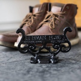 Lehman's Cast Aluminum Boot Scraper, Vintage Style Scroll Design to Place Outside your Door, Clean your Boots